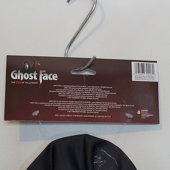 Ghost Face Lives Scream Mask Officially Licensed Fun World Ghostface Stab New - Picture 7 of 11